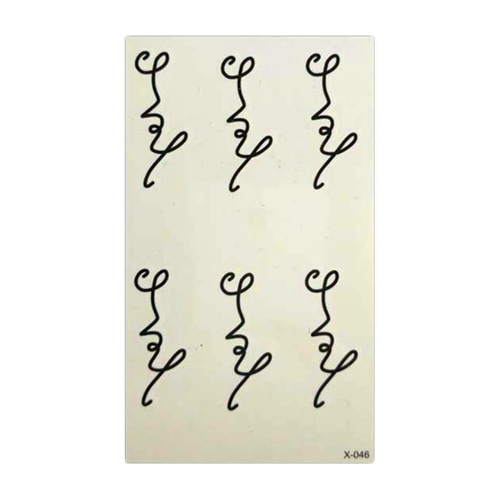 Love Temporary Tattoos Sticker Love Letters Mønster Vanntett tatovering Kroppskunst