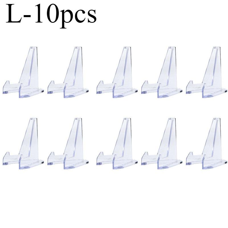 10pcs Acrylic Stands Coin Display Stand Holders Easel Commemorative Coin Mini Stand Badge Medals Display Stand Rack