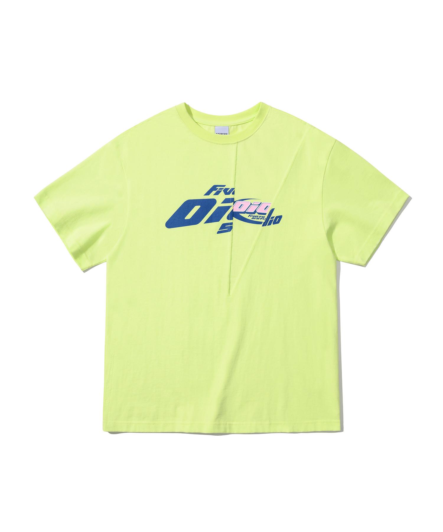 Oioi Collection Mixed Logo T-Shirt [Light Green] Free