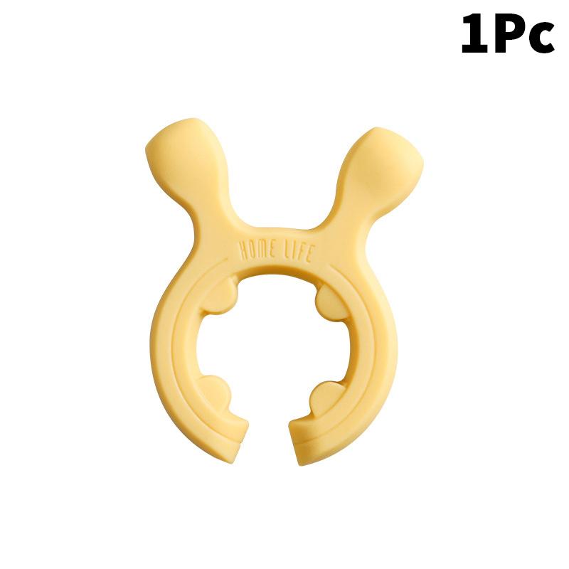 1Pc Silicone Spatula Rack Spatula Holder Deer Ear Anti Scalding Overflow Pot Clip Spoon Holder Kitchen Gadget