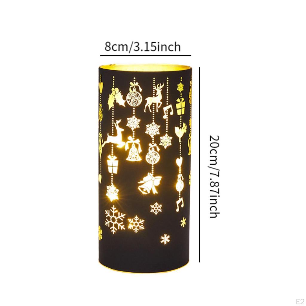 Christmas Decorative Vase Light Night Table Decoration Lamp for Party Favors Supplies Indoor