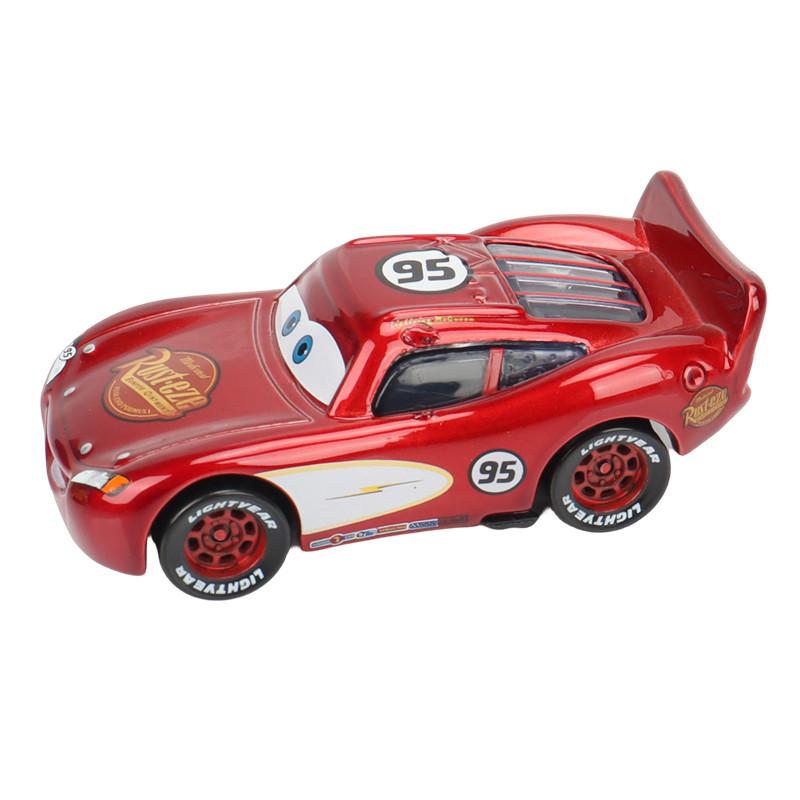 Cars Toy Christmas McQueen ROUTE 66 McQueen Chick Hicks Racing Car 1:55 Diecast Alloy Car Model Boy's Christmas Gift