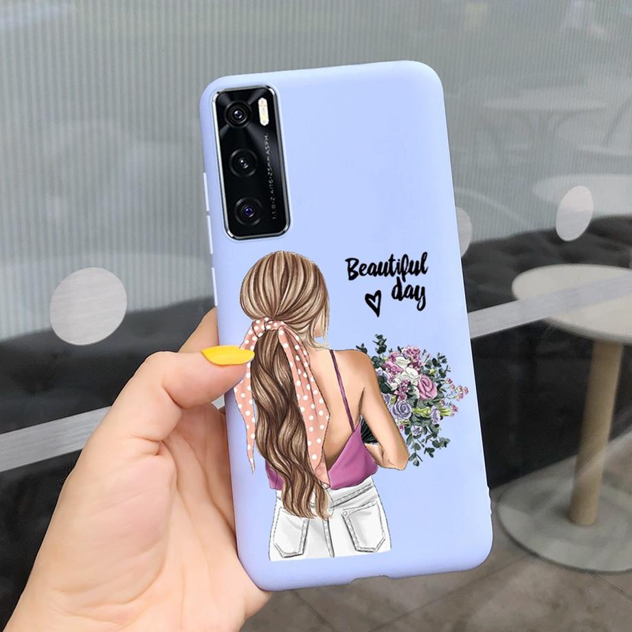 For Vivo Y70 Case 6.44'' Fashion Girls Soft TPU Silicone Back Cover For Vivo Y70 2020 Y 70 With NFC Phone Cases for vivoY70 Bag
