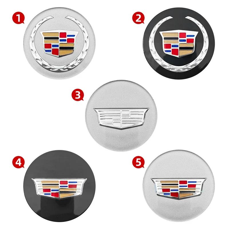 AABHT1 4pcs 67mm Car Wheel Center Hub Caps Cover for Cadillac BLS CT4 CT6 CTS SLR SLS SRX XT4 XT5 XT6 XTS Escalade Deville DTS Tiburon