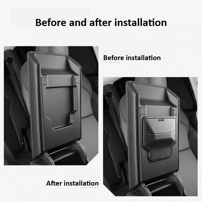 Car Armrest Box Hidden Storage Box For Tesla Model Y Juniper 2025 Model 3 Highland 2025 Center Console Storage Auto Accessories