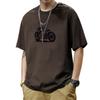 Cotton Short Sleeve T Shirt Black White Fashion All Match Breathable Summer Sport T-shirt Men Top