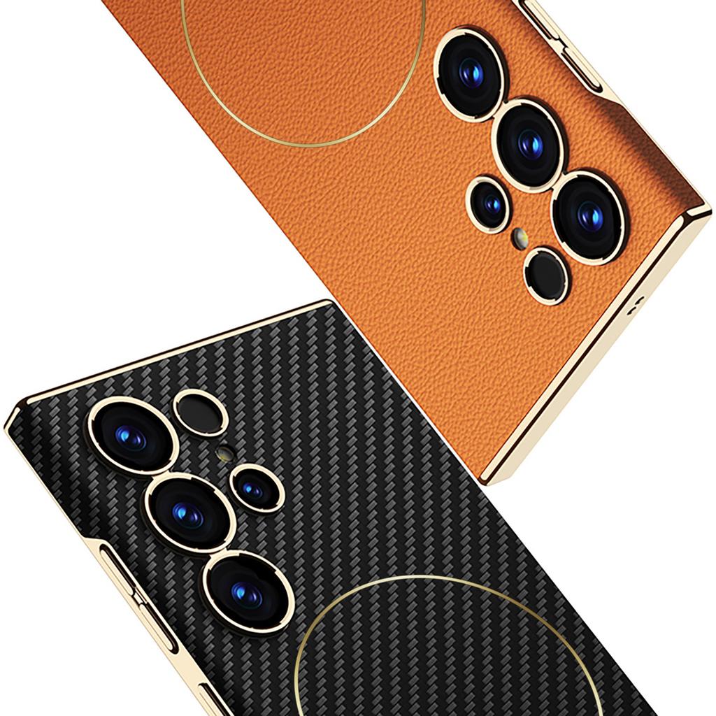 Samsung S25 Ultra Mobile Phone Case S24u Electroplated Curved Surface S23ultra Wireless Charging Anti Fall Protection