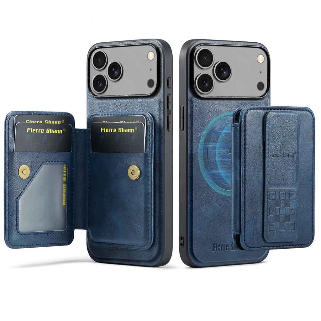 Detachable Card Slot Wallet for Magsafe Magnetic Leather Phone Case for IPhone 17 Air 16 15 14 Plus 13 12 11 Pro Max Cover
