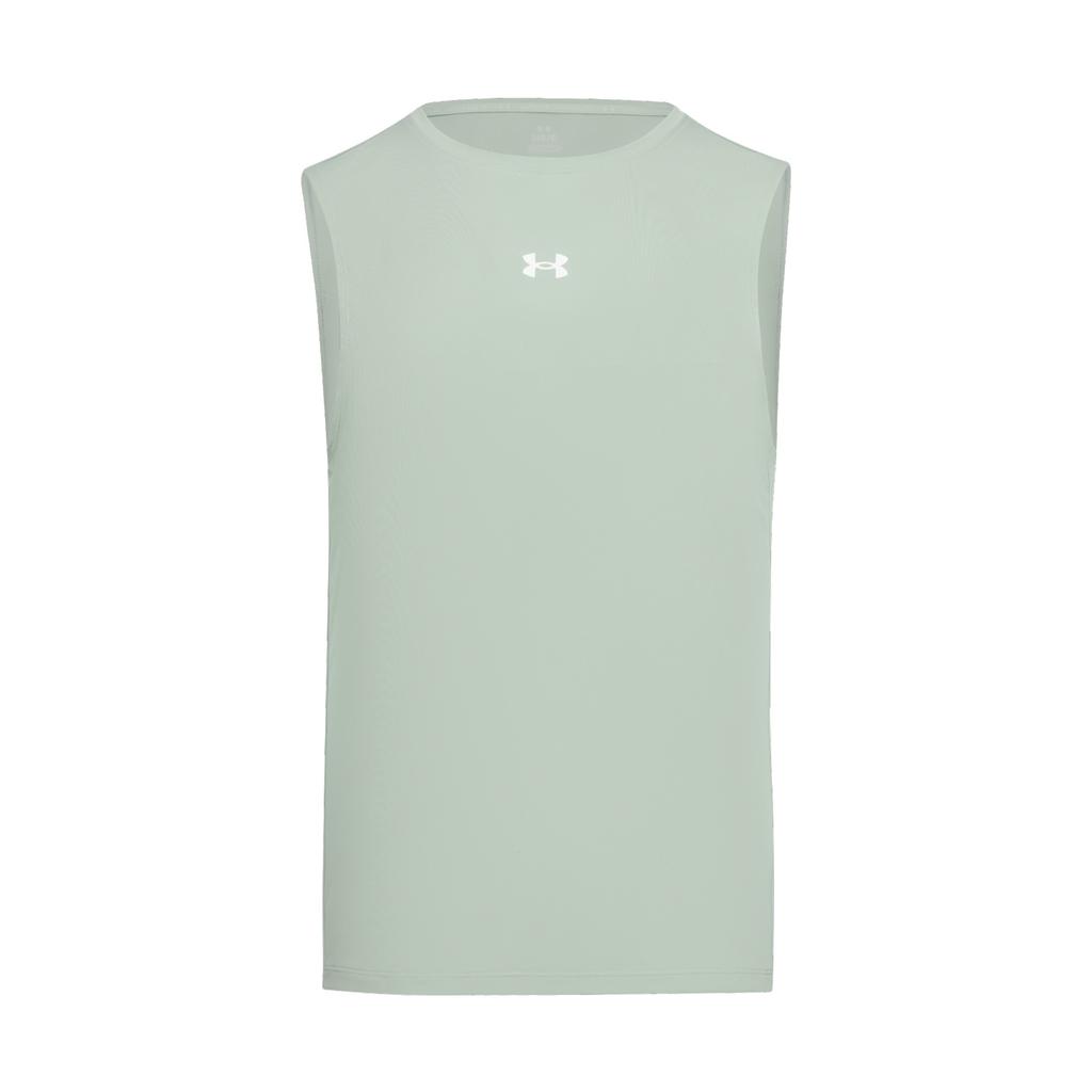 Under Armour Ss26 Ef Cool Mesh Round Neck Solid Color Breathable Sleeveless Vest Men Tops 6014366-348