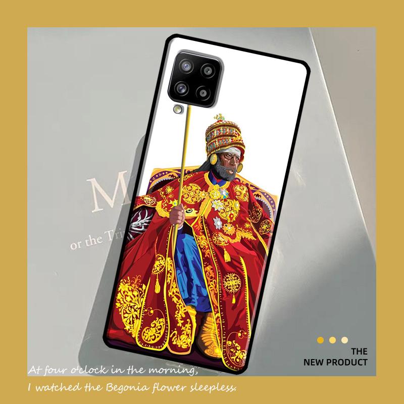 Emperor Menelik II of Ethiopia Case For Samsung Galaxy A54 A34 A53 A13 A32 A52 A14 A51 A71 A23 A33 A73 A12 A22 A21S Coque