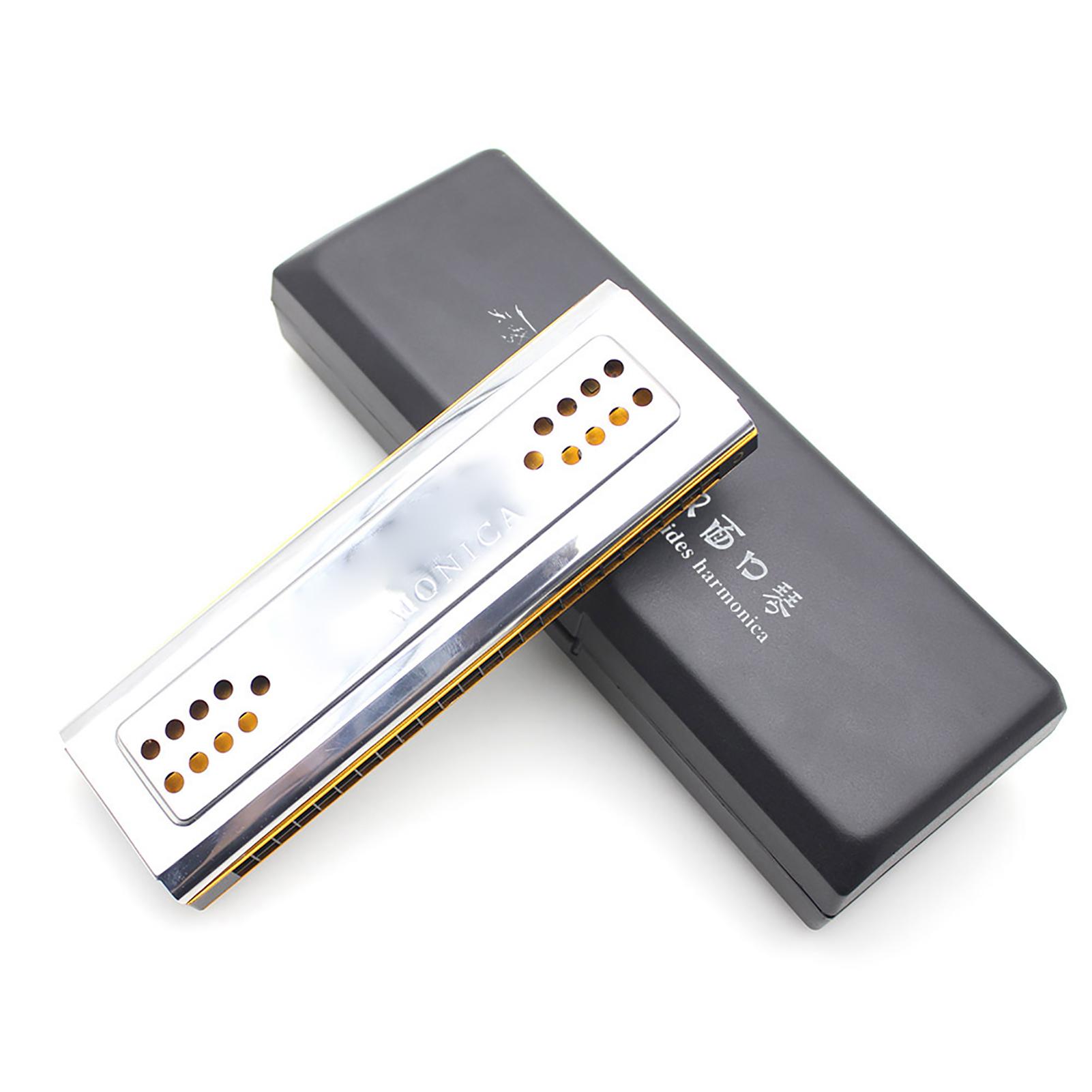 

Двусторонняя тремоло-гармоника Swan 2 в 1, губная гармошка, дуральная, тональности C и G, 24 двойных отверстия, язычковый духовой инструмент с мягкой подкладкой