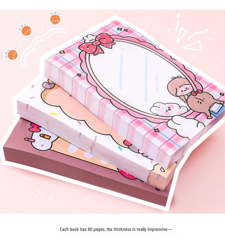 Creative Cartoon Sticky Notes for Kids - Third Grade Back-to-School Rewards and Gifts