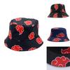 Stijlvolle Naruto Pet Akatsuki Bucket Strandhoed Voor Mannen En Vrouwen Met Zonbescherming