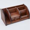 Wood Desk Storage Box with Drawer and Open Sections, Tabletop Holder for Study Table, Home Office Desk and Dressing Table Daily Use