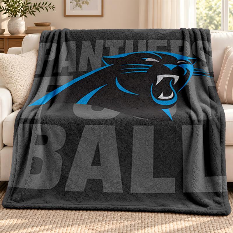 Carolina Panthers blanket Flannel Blanket Soft Cozy Plush Throw for Sofa Bed Lightweight Home Decoration Outdoor camping