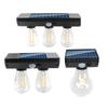 Solar Wall Lights Outdoor Waterproof Bright Motion Sensor for Deck Garage Outside Fence Exterior Lighting Fixtures