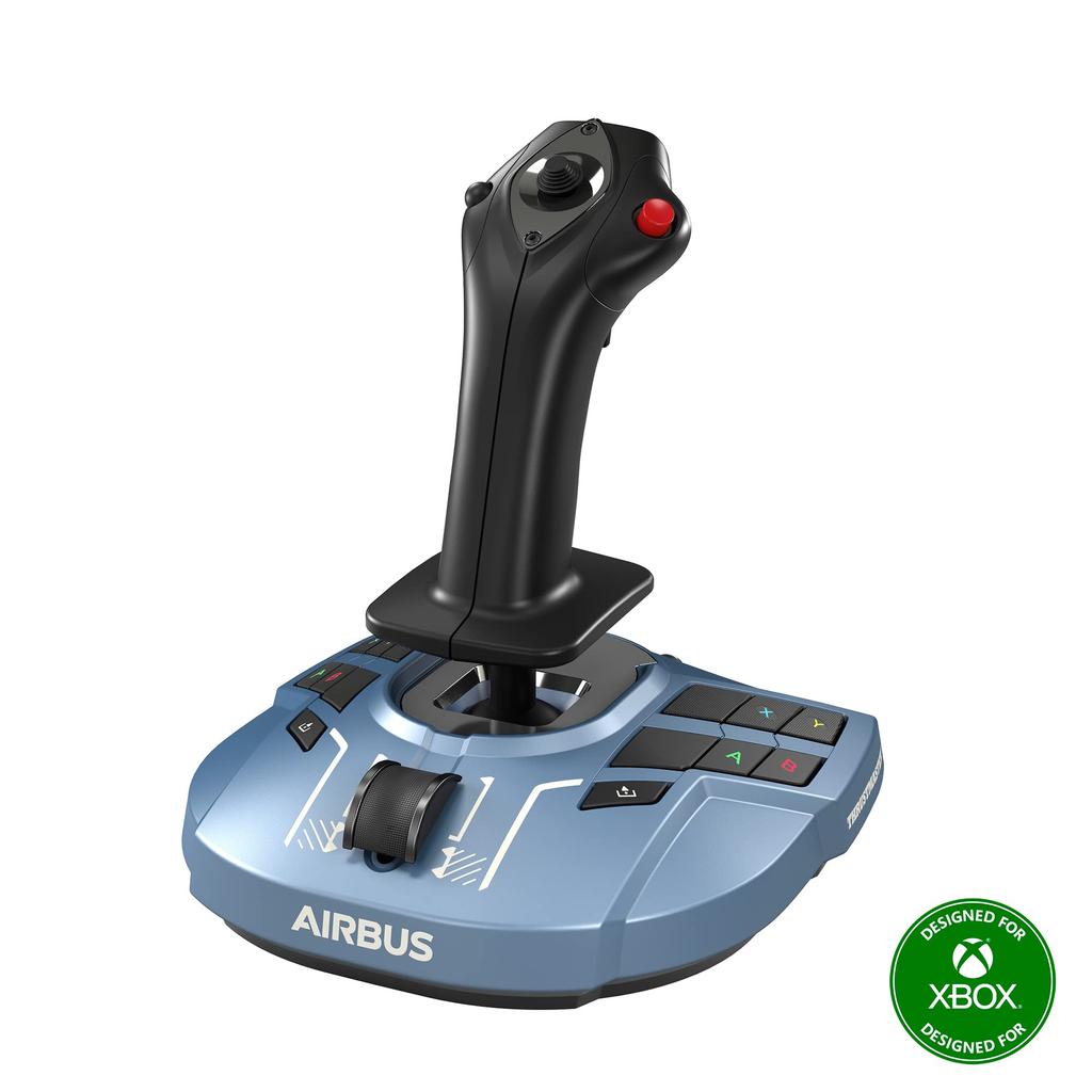 Official Licensed Thrustmaster TCA Sidestick X Airbus Edition Flight Stick for Xbox Series and Features include ambidextrous interchangeable airliner