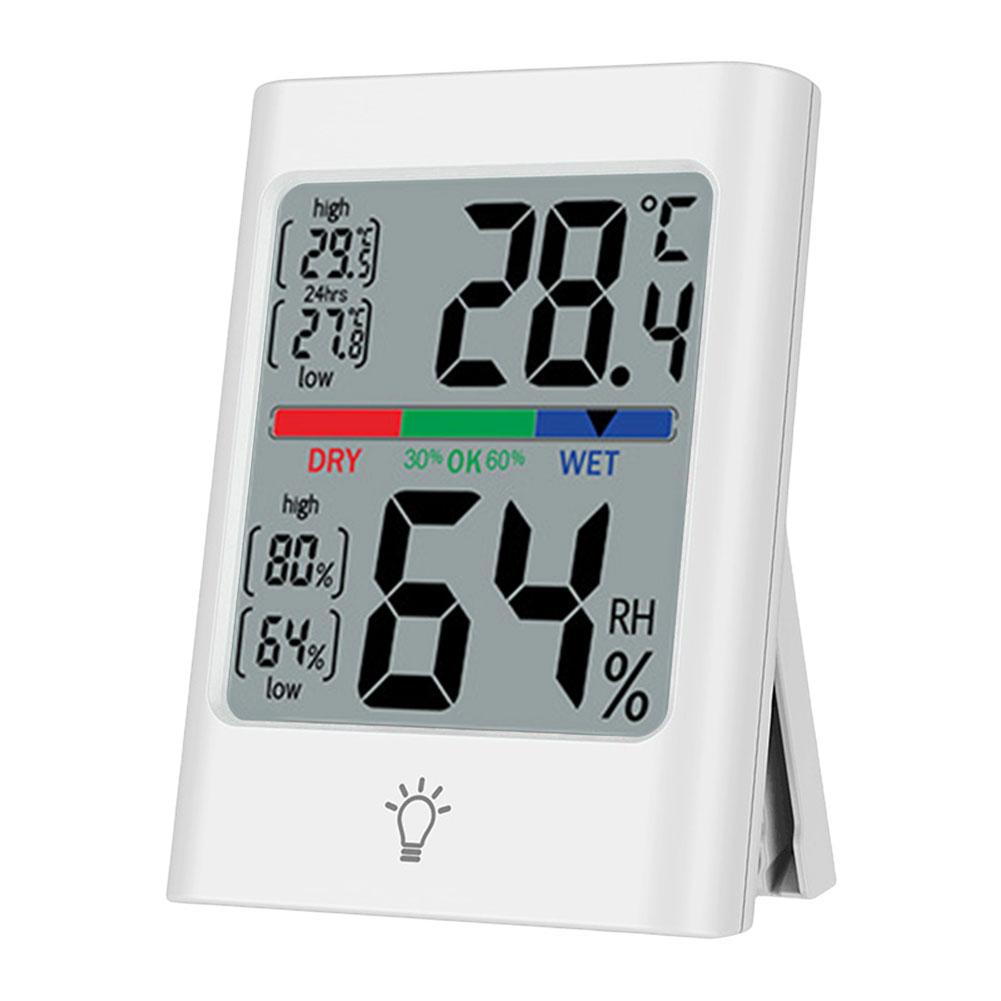 

Digital Room Thermometer Backlight Magnetic Thermometer Hygrometer Large Screen Home Humidity Meter Precise for Indoor Bedroom