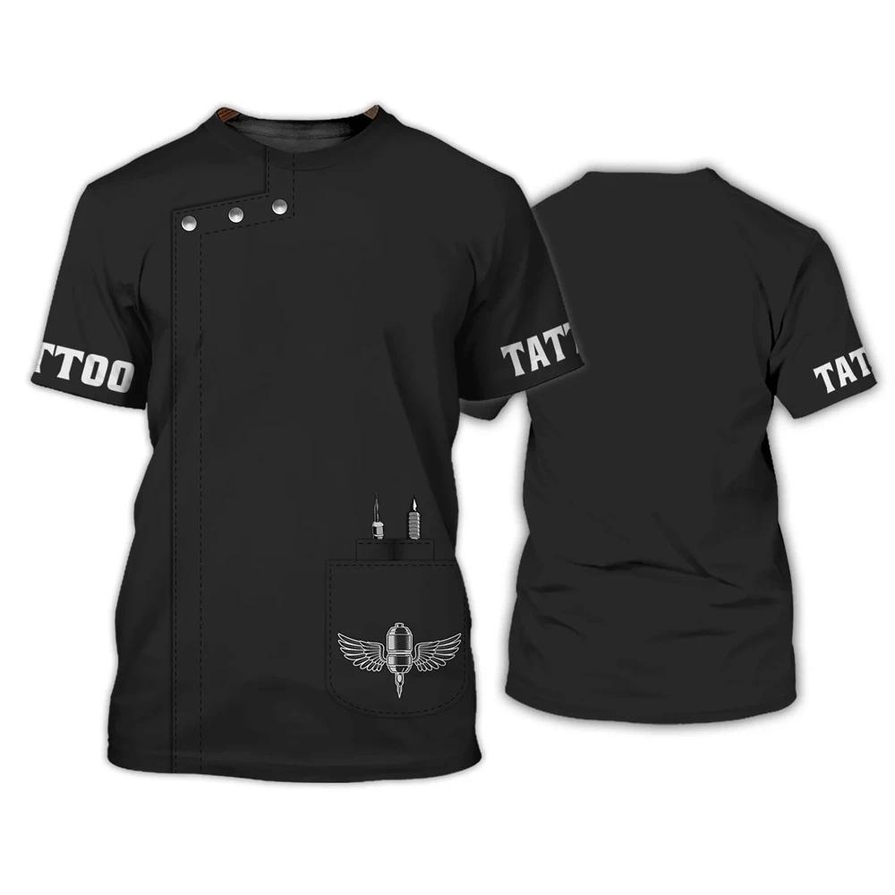 New Tattoo Artist T-Shirts Tattooist 3D Print Streetwear Men Women Fashion Oversized T Shirt Cosplay Tees Tops Uniform Clothing