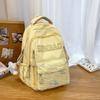 School bag: simple large-capacity student backpack, double shoulder backpack for boys and girls, junior and senior high school students