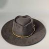 Men's vegan suede hat, women's heart-shaped crown logoengraving suitableforpyrographywide-brimmed hatcappelloluxuryhatsfor woman