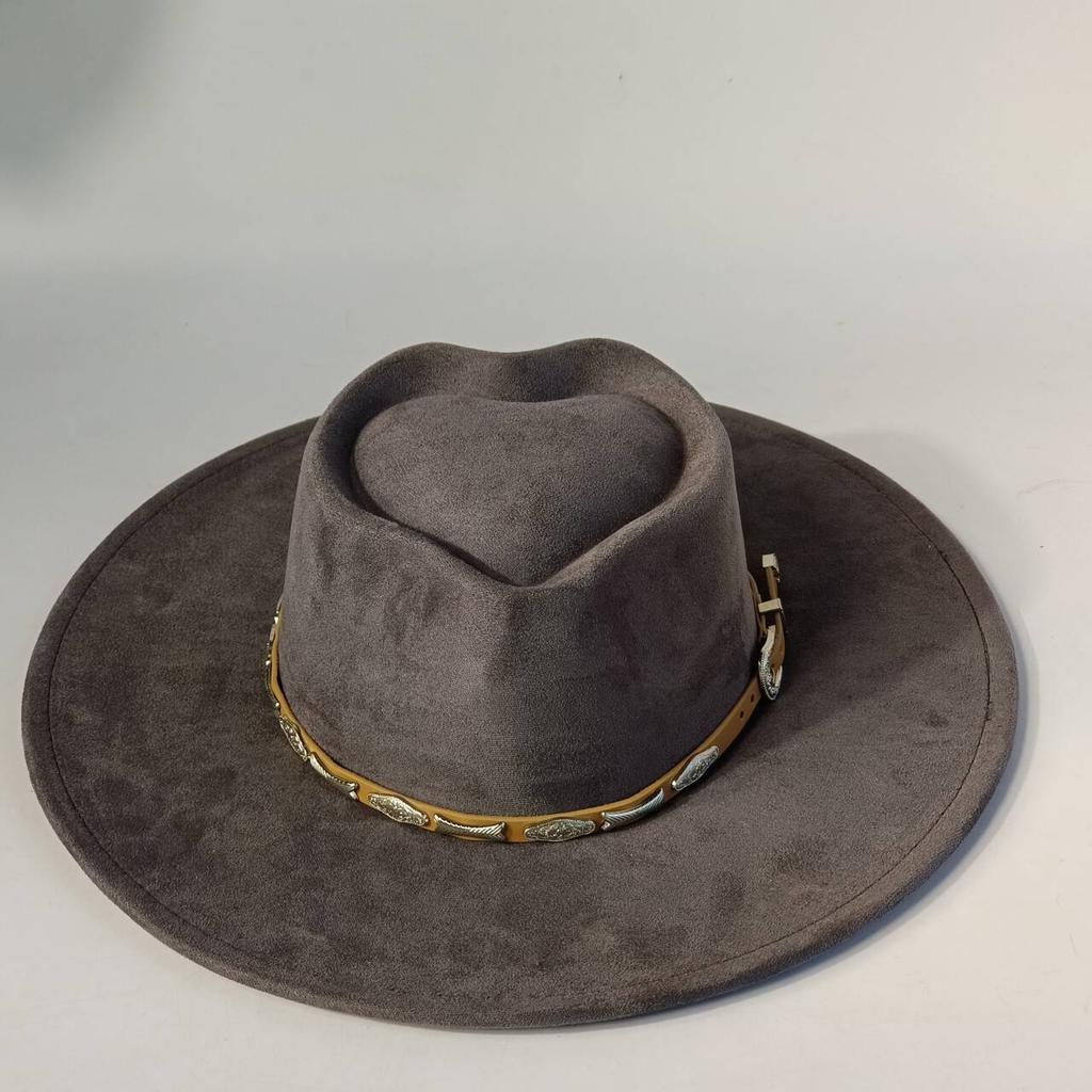 Men's vegan suede hat, women's heart-shaped crown logoengraving suitableforpyrographywide-brimmed hatcappelloluxuryhatsfor woman