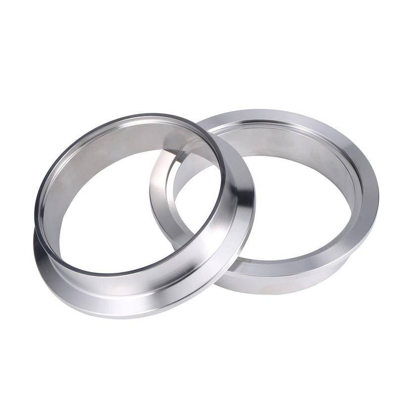 304 Stainless Steel V Band Clamp  2" 2.5" 3 Inch 51 63 76 mm Turbo Exhaust Pipe Vband Clamp Male Female Flange V Clamp Kits