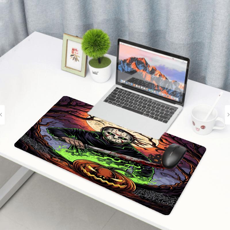 Jason Voorhees Print Mouse Pad, Anti‑Slip Desktop Keyboard Mat, for PC Laptop Gaming Working Daily Use, Cool Festival Birthday Gift