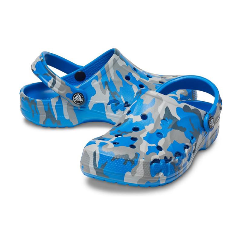 Crocs Classic Baya Clog EVA Sandals Camo Unisex 'Blue'