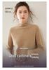 2025 Women's Autumn-Winter Pure Cashmere Half-High Neck Loose Knit Sweater Pullover