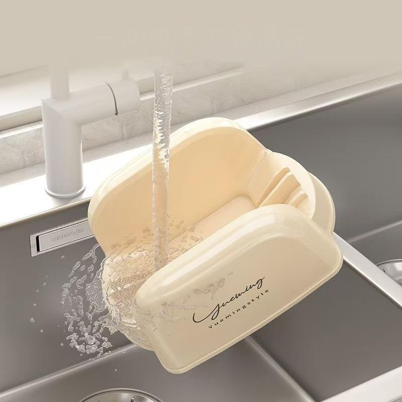 Easy To Use Multifunctional Pot Holder Drain Tray Organizer Kitchen Gadgets Kitchen Pot Cover Rack Storage Rack Kitchen Supplies