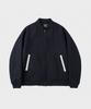 Lettercomo Two-Point Stadium Blouson Wool Jacket Dark Navy