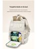 Customizable Lightweight Mummy & Baby Double Shoulder Handbag: Multifunctional, Large Capacity Backpack for Outings