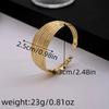 1PC Retro Gold Multi Layer Open Wide Cuffs Women's Punk Metal Adjustable Personalized Bracelet Jewelry Outdoor Party Gift-5034