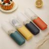 Portable Stainless Steel Korean Cutlery Set: Spoon, Fork & Chopsticks for Students, Kids, Business, or Camping.