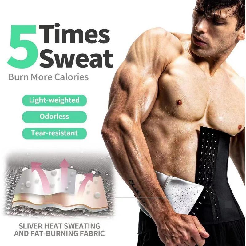 Men Sweat Four Buckle Sports Waist Trainer Fitness Body Shaping Abdominal Waist Belt