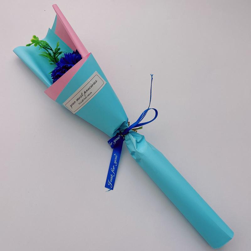 Qixi Valentine's Day Single Rose Soap Flower Bouquet Simulation Carnation Mother's Day Gift Teacher's Day