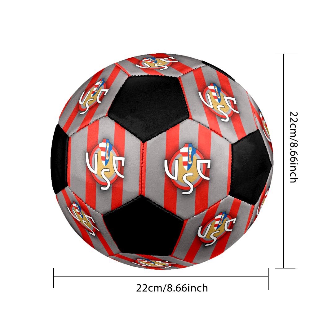 US Cremonese Indoor Soccer Ball Colorful Machine Stitched PVC Size 5 Team Training Competition Ready Durable High-Bounce Cool Sports Gift