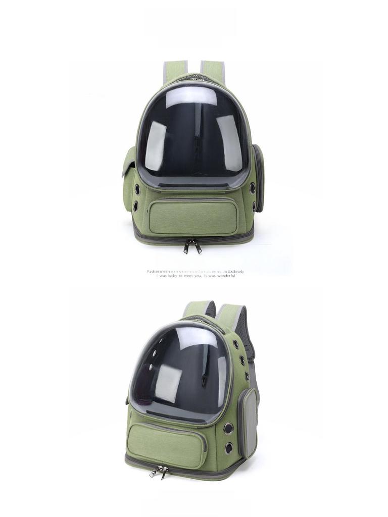 Large Capacity Transparent Pet Backpack - Breathable Space Capsule Design for Cats
