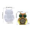 Clock Resin Molds Arabic Numerals Silicone Mould 3D Owl Clocks Casting Epoxy Resin Mold Handmade DIY Jewelry Making