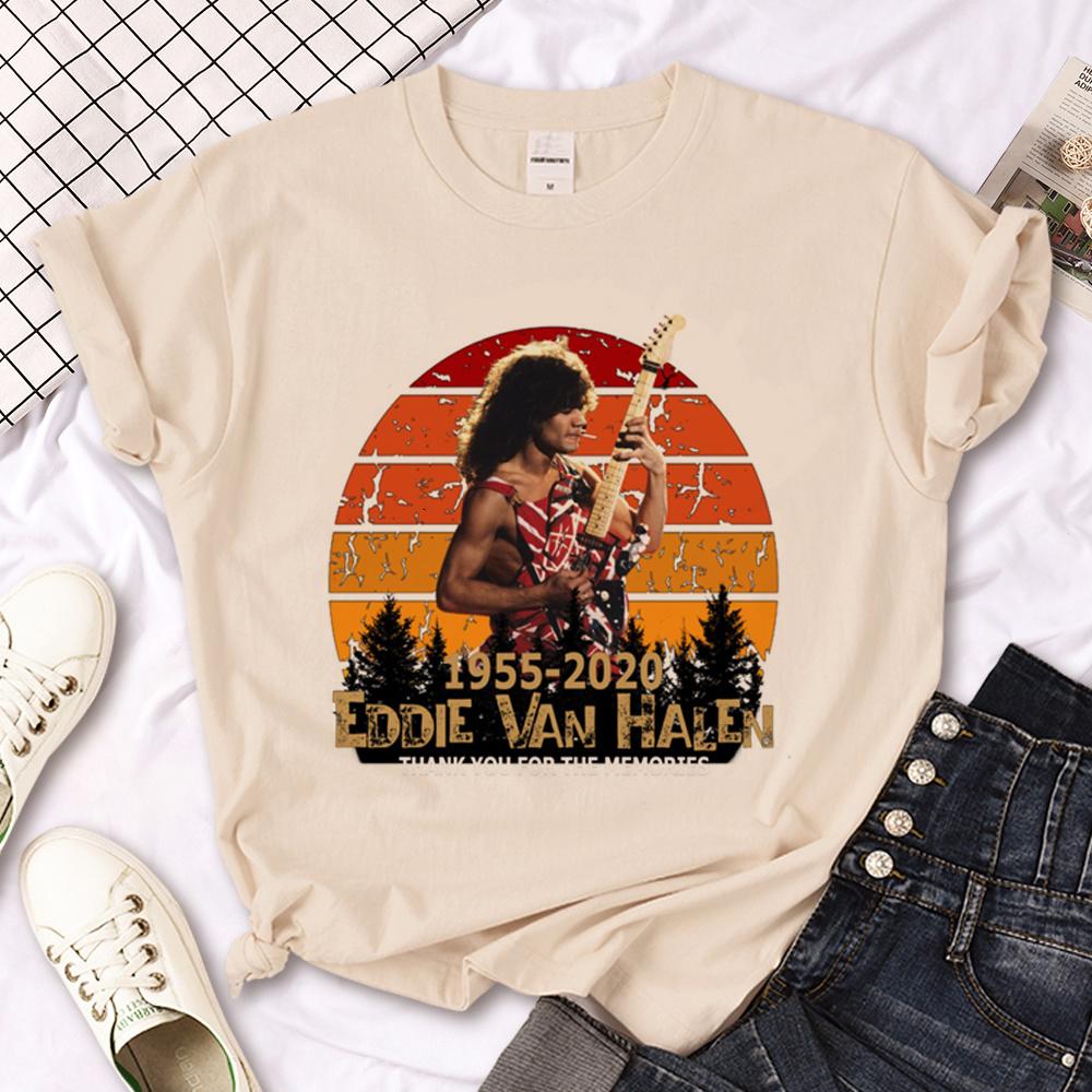 Van Halen tshirts Women summer Japanese streetwear tshirts girl y2k clothing