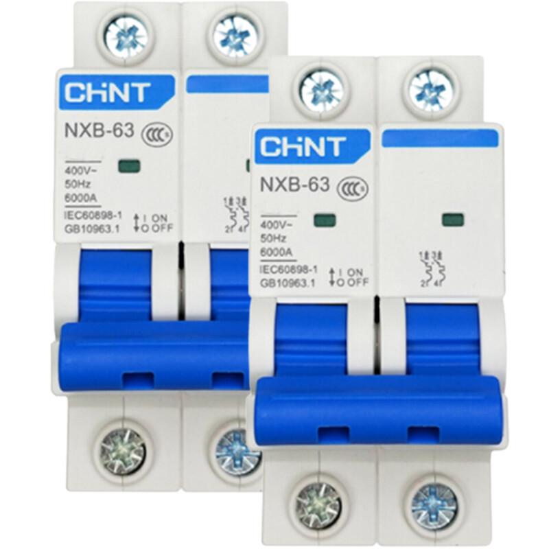 CHNT NXB-63 40A 2-Pole Type C Miniature Circuit Breaker