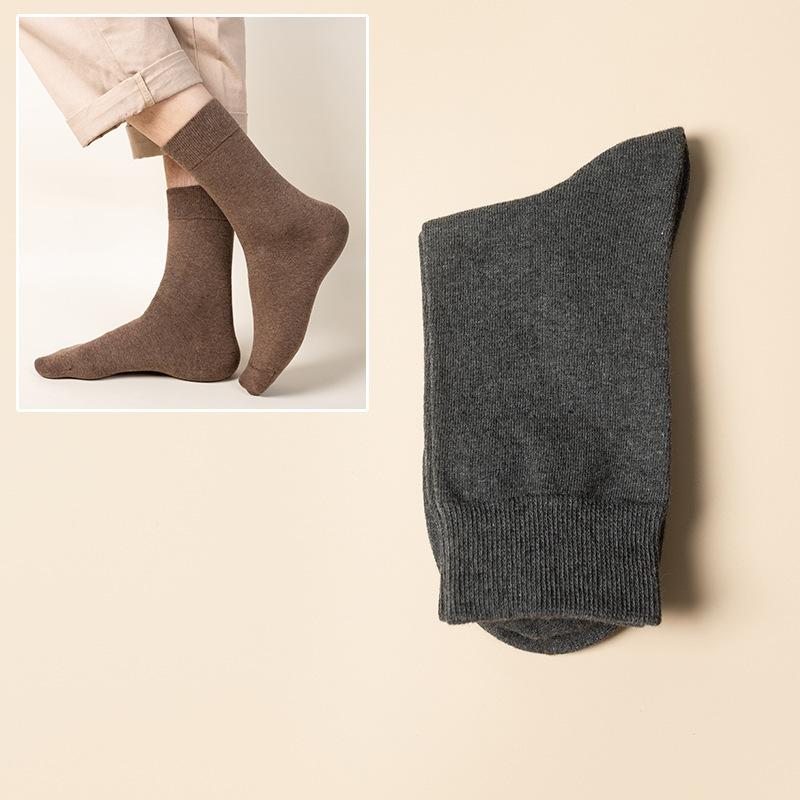 

Sock Children s Spring-autumn Plain-colored Mid-calf Socks, Autumn and Winter White Boneless Long Socks, Pile Socks 1 pair темно-сірий