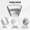 X AUTOHAUX Mandrel Bend Exhaust Elbow Pipe SS304 Stainless Steel