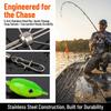 5PCS Stainless Steel Umbrella Fishing Lures 5 Arms Umbrella Rig Fishing Lure  Trout Perch Walleye