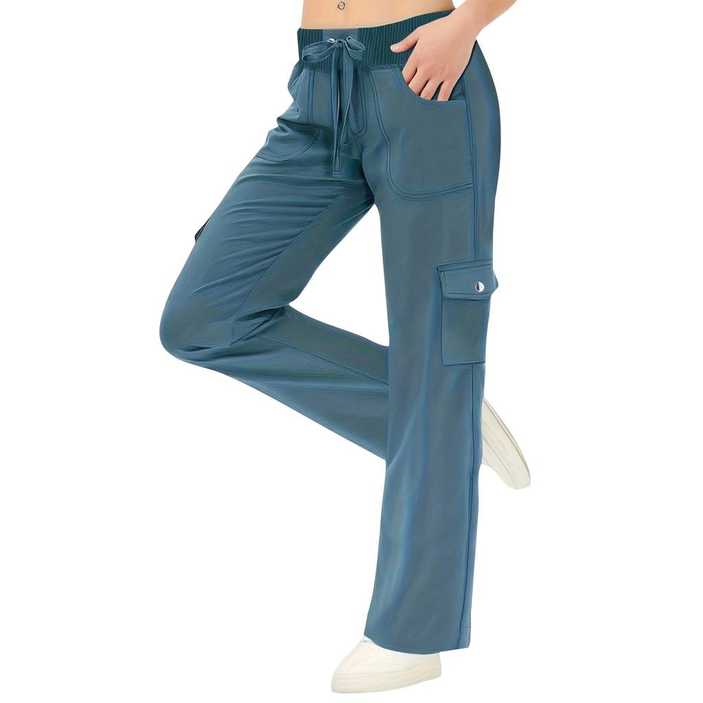 Women's Pleated Cargo Hiking Pants With Pockets
