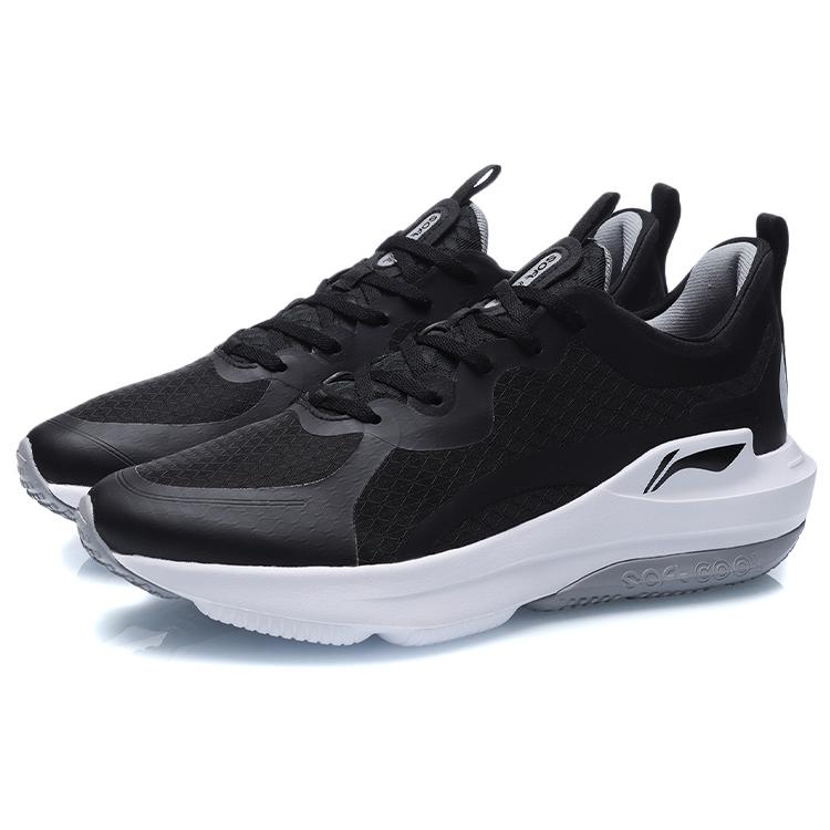 Li Ning Soft COOL Casual Shoes Men's Low top Black/White ARHR045-2