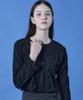 KOLEAT Wrinkle Basic Crop Marmont Plain Long Sleeve T-Shirt Inner [2 Colors]