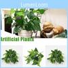 Elegant 33cm Artificial Plants For Home Office And Wedding Decor With Realistic Green Foliage