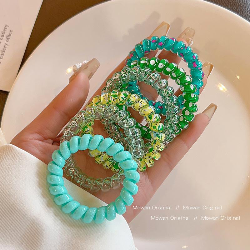 

Telephone line, hair band, high elasticity, large intestine, telephone rope, hair rope, no marks, no hair damage, female hair tie